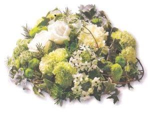 Green & Ivory Woodland Posy